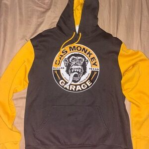 Gas Monkey Garage Black and Yellow Hoodie